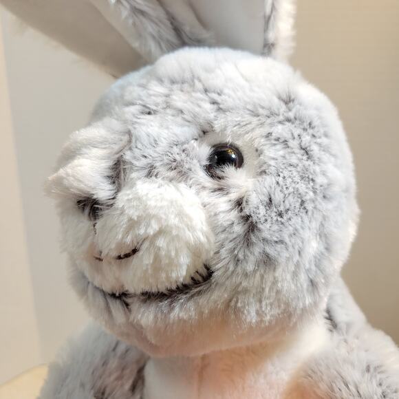 Gray Plush Bunny Rabbit 17” Holding Carrot Soft Toy Stuffed Animal Cute Gift - Picture 15 of 16